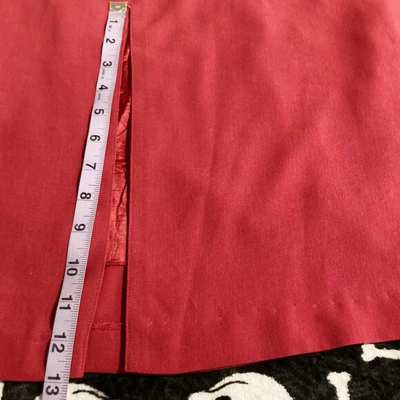 GERRY WEBER Vintage dusty red maxi pencil skirt 1990s 2000s XS SMALL long skirt - Picture 10 of 16